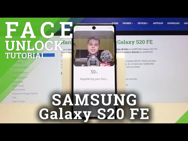 Video thumbnail for How to Allow Face Unlock in SAMSUNG Galaxy S20 FE – Face Recognition
