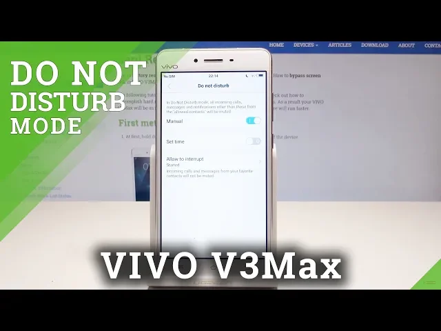 Video thumbnail for How to Activate Do Not Disturb in VIVO V3Max - Mute Sounds
