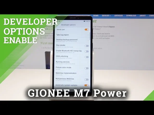 Video thumbnail for How to Enter Developer Options in GIONEE M7 Power - Advanced Settings