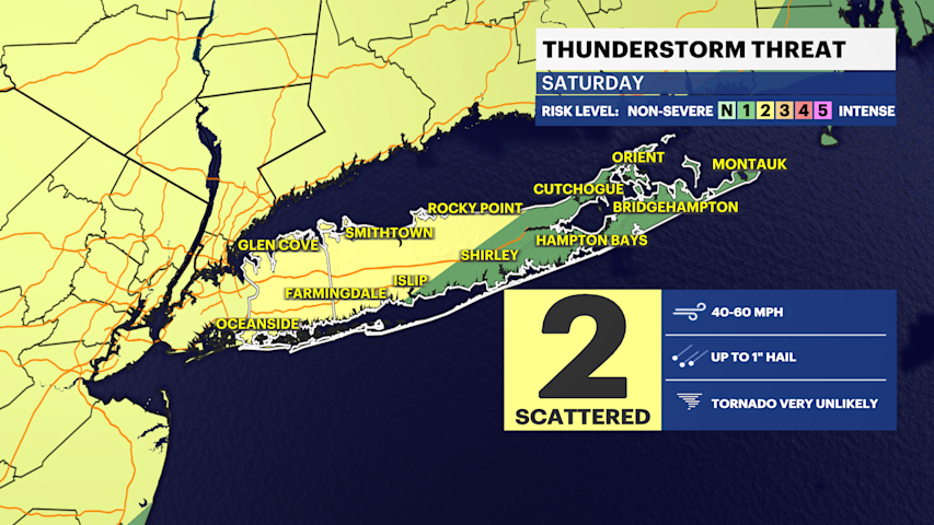 Video thumbnail for STORM WATCH: Severe thunderstorm watch as thunderstorms move toward Long Island