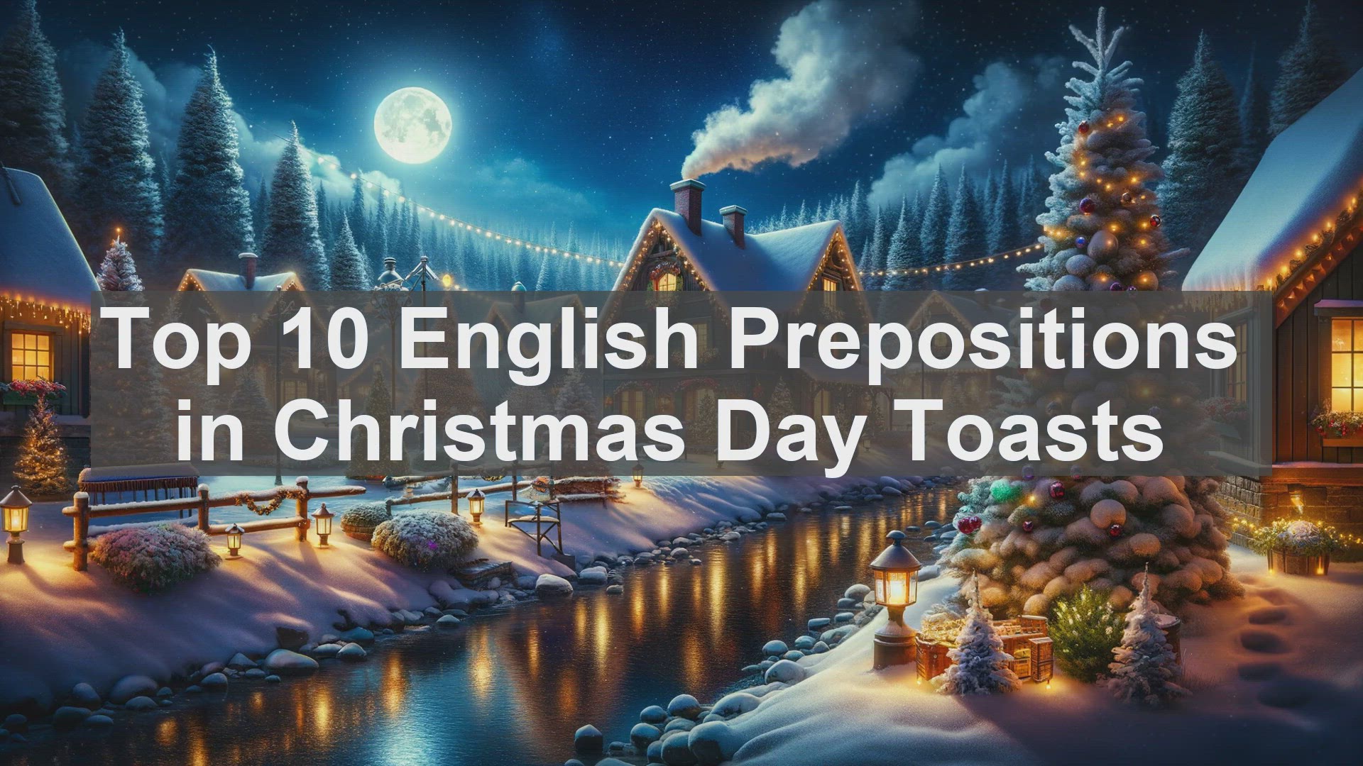 'Video thumbnail for Top 10 English Prepositions in Christmas Day Toasts'