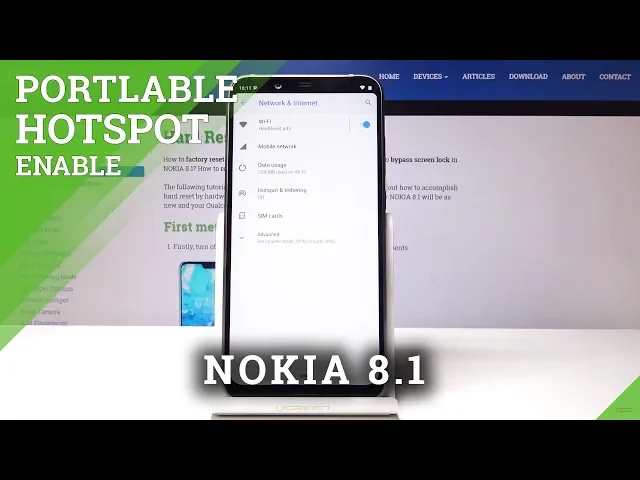 Video thumbnail for How to Activate Portable Hotspot in NOKIA 8.1 - Share Wi-Fi