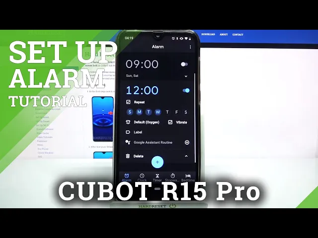Video thumbnail for Add and Customize Alarm Clock - CUBOT R15 Pro