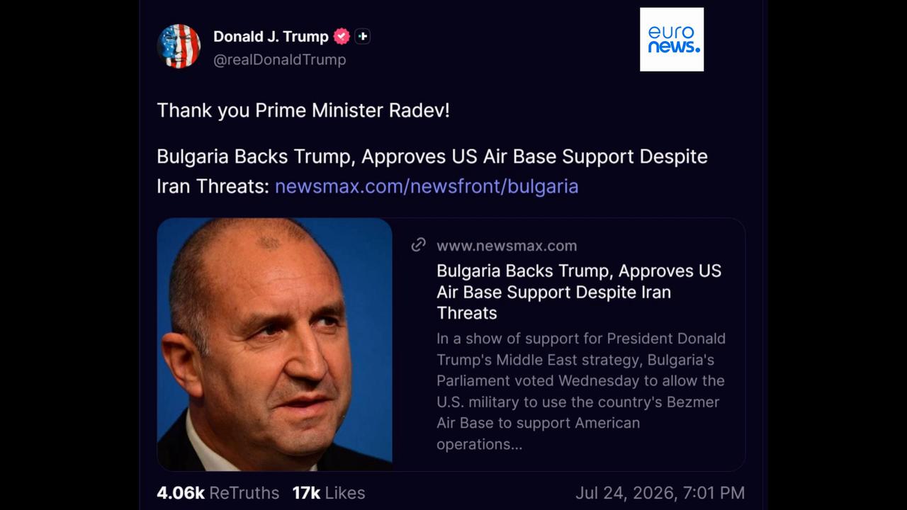 Video thumbnail for 'Those responsible must face the consequences': Iran again warns Bulgaria over US aircraft deployment