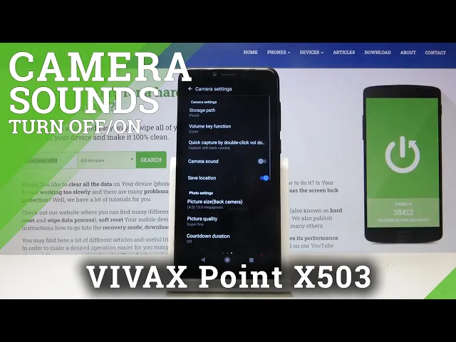 Video thumbnail for How to Disable Camera Sounds in VIVAX Point X503 - Deactivate Camera Sounds