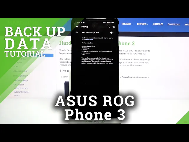Video thumbnail for How to Enable Google Backup in ASUS ROG Phone 3 – Activate Backup Option