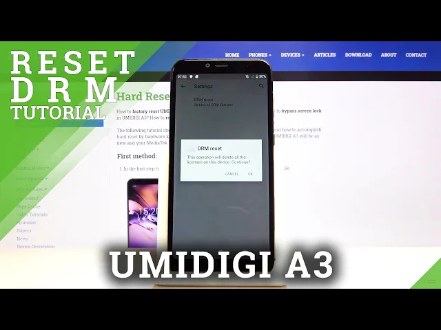 Video thumbnail for How to Remove DRM Licenses in UMIDIGI A3 - Reset DRM