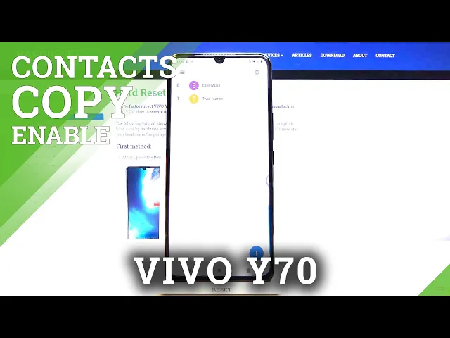 Video thumbnail for How to Copy Contacts on VIVO Y70 – Import and Export Contact List