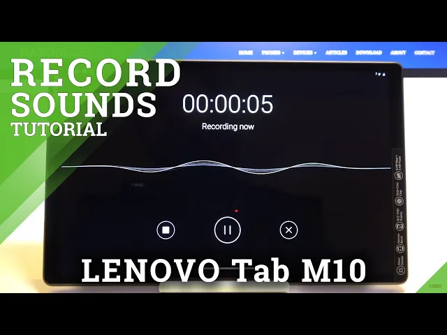 Video thumbnail for How to Record Sounds on LENOVO Tab M10 – Sound Recorder