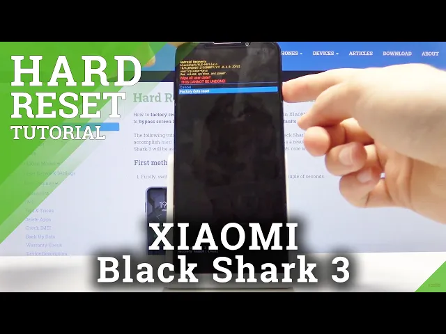 Video thumbnail for XIAOMI Black Shark 3 Hard Reset via Recovery Mode / Bypass Screen Lock