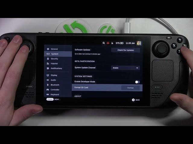Video thumbnail for Steam Deck - How To Format SD Card