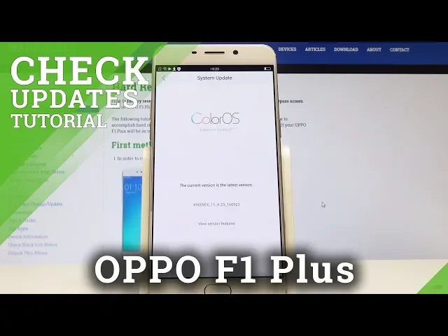 Video thumbnail for How to Check Update for OPPO F1 Plus - Manage ColorOS Update