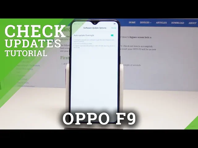 Video thumbnail for OPPO F9 CHECK Update - Check Out System Version