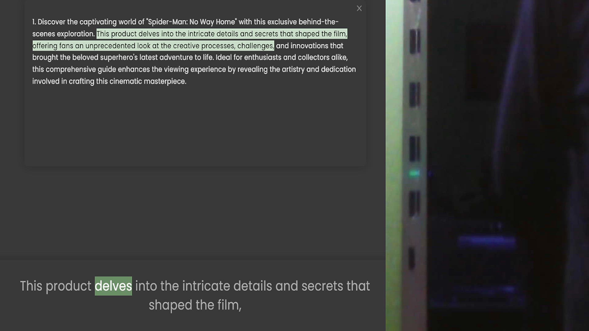 Video thumbnail for 1. Discover the captivating world of Spider-Man No Way Home with this exclusive behind-the-scenes exploration. This product delves into the intricate details and secrets that shaped the film, offering fans an unprecedented look at the cre