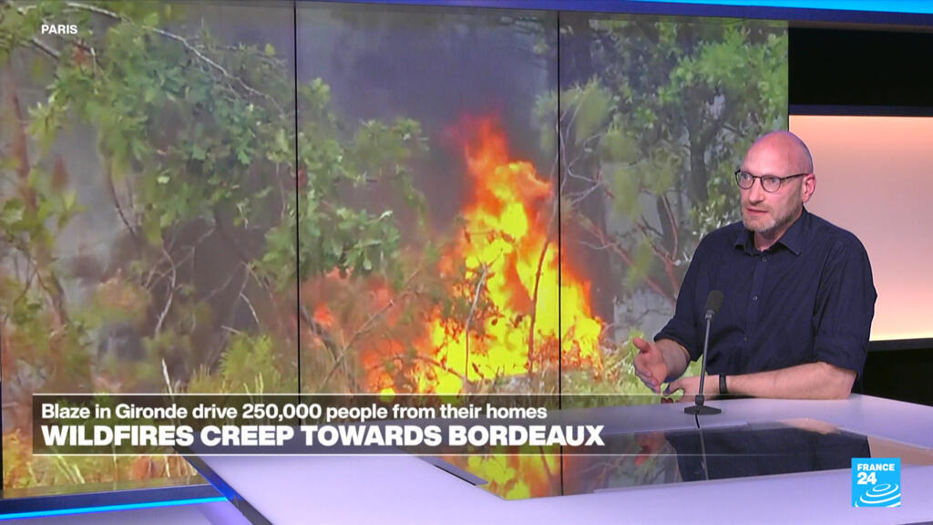 Video thumbnail for Back from Gironde: France 24's Luke Shrago gives firsthand account of fires