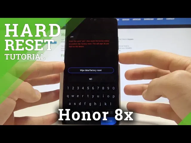 Video thumbnail for How to Hard Reset Honor 8x - Bypass Lock Screen / Factory Reset