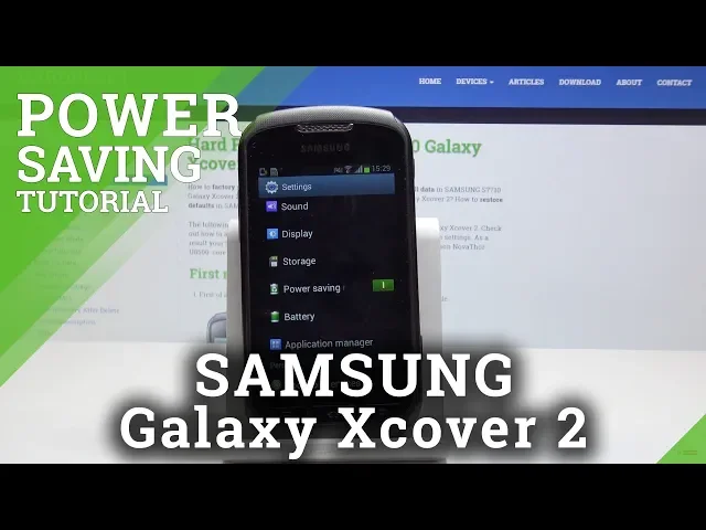 Video thumbnail for Power Saving Mode SAMSUNG Galaxy Xcover 2 - How  to Save Battery