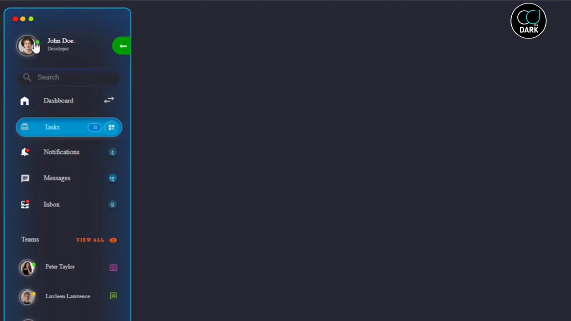 'Video thumbnail for Create Sidebar Navigation UI Design with Html And CSS'