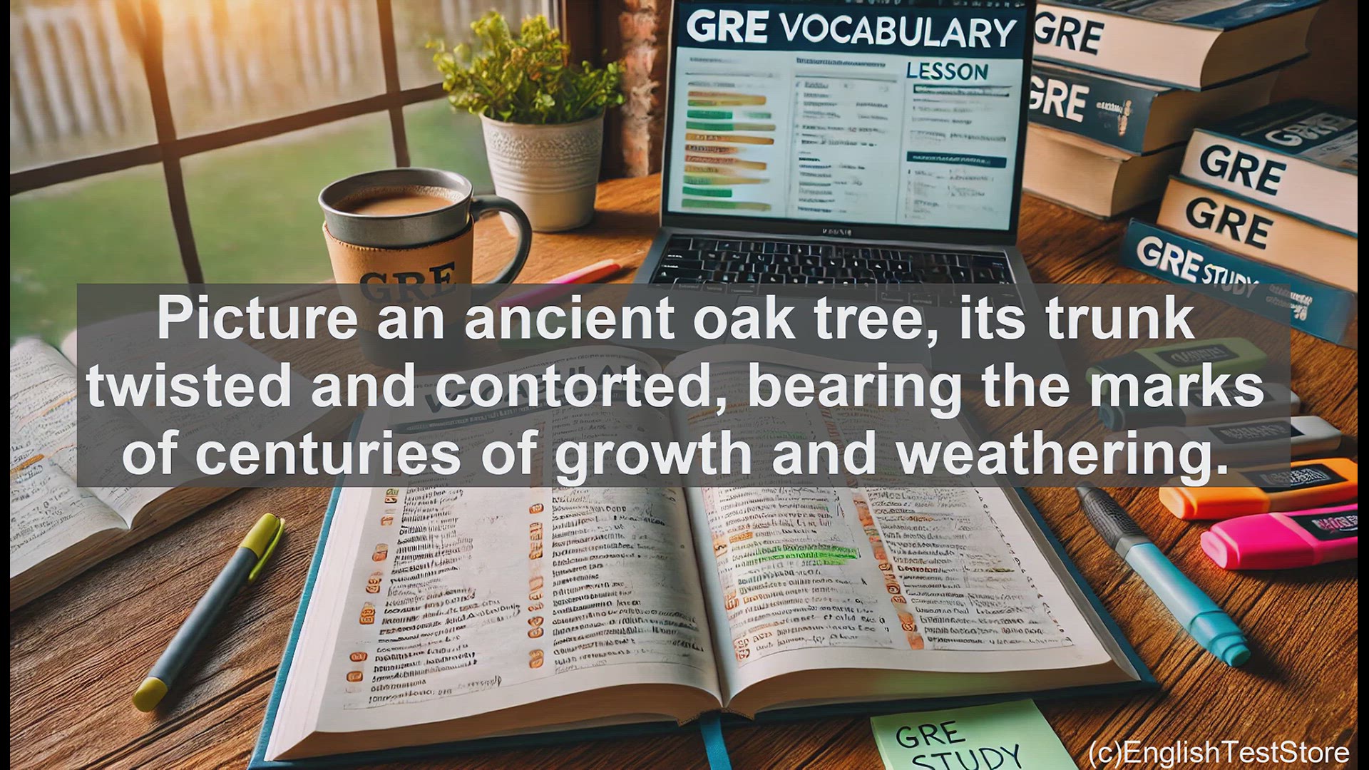 'Video thumbnail for GRE Vocabulary Lesson: The Twisted Tale of the Gnarled Oak'