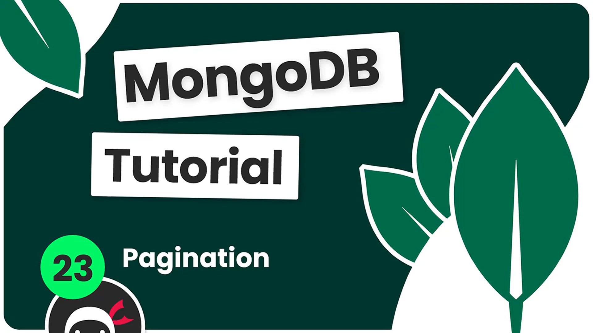 'Video thumbnail for Complete MongoDB Tutorial #23 - Pagination'