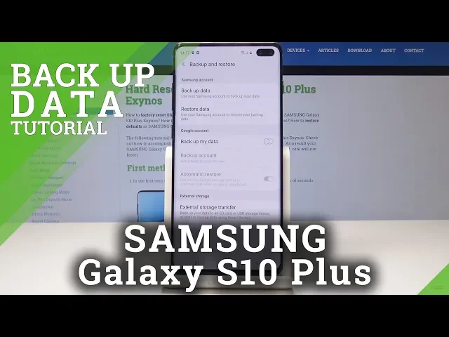 Video thumbnail for How to Enable Google Backup in Samsung Galaxy S10 Plus – Add Backup Account