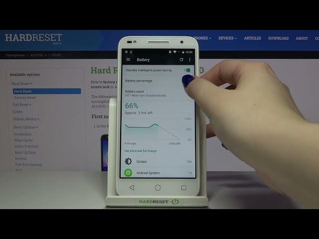 Video thumbnail for How to Show Battery Percentage in ALCATEL U5 HD