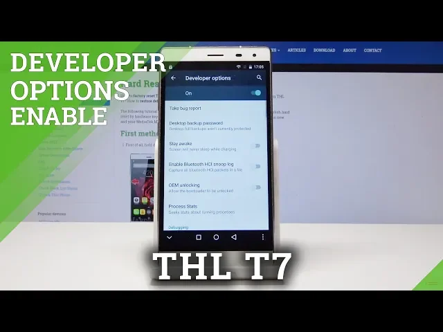 Video thumbnail for How to Enable Developer Options in THL T7 - Advanced THL Settings