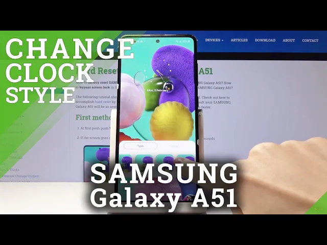 Video thumbnail for How to Change Lock Screen Clock in Samsung Galaxy A51 – Personalize Display