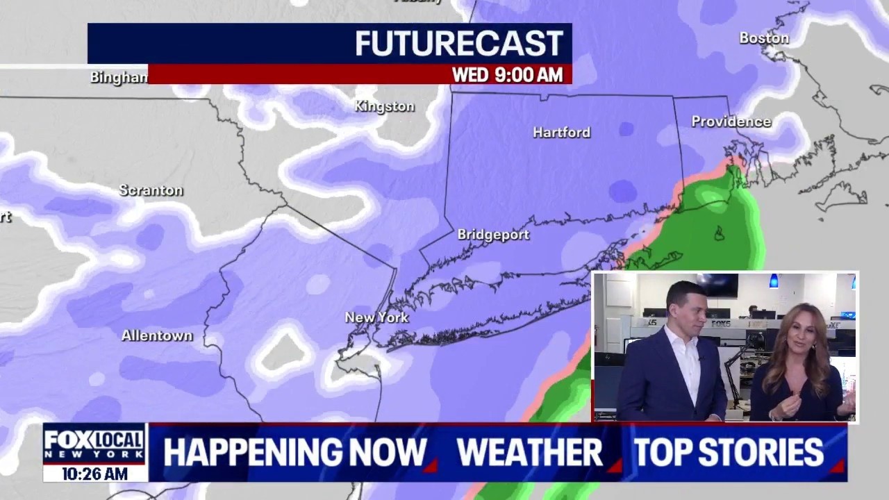 Video thumbnail for Upcoming snow threats this week for NYC area