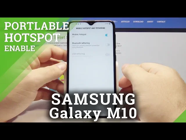 Video thumbnail for Portable Hotspot SAMSUNG Galaxy M10 - Enable Mobile Hotspot / Allow Wi-Fi Sharing