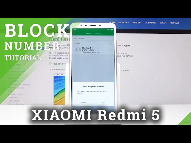 Video thumbnail for How to Block Contact in XIAOMI Redmi 5 - Block Calls / Blacklist