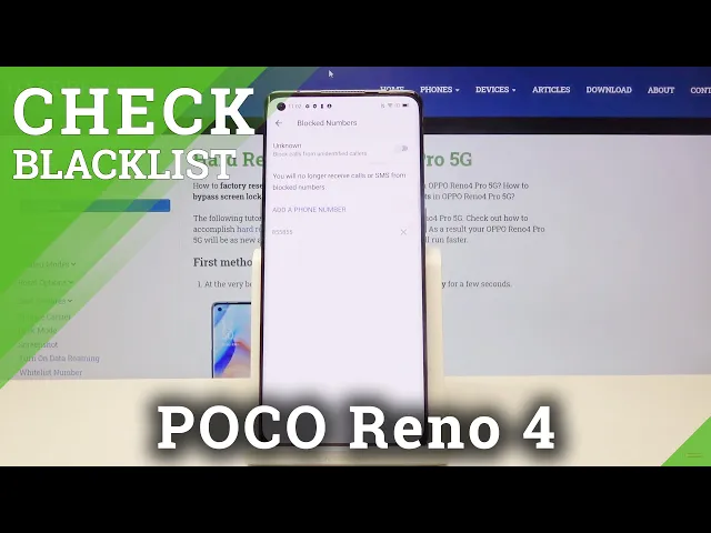Video thumbnail for How to Add Number to Blacklist in OPPO Reno4 Pro – Block Number