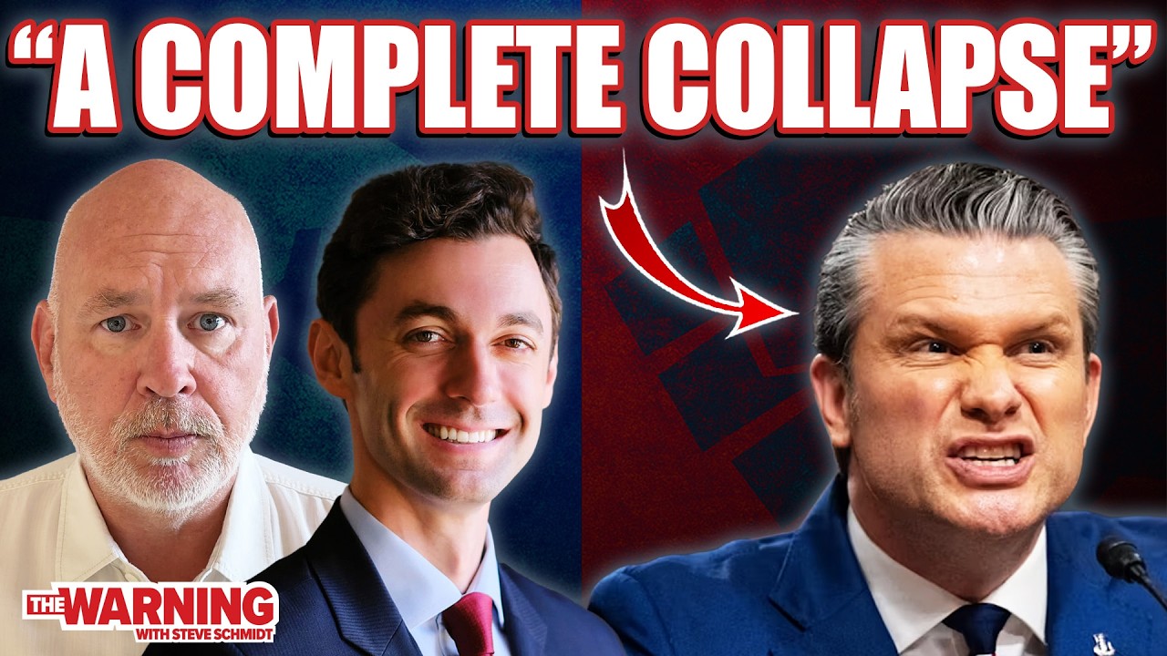 Video thumbnail for Pete Hegseth Unravels Under Jon Ossoff's Questions | Steve Schmidt