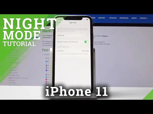 Video thumbnail for How to Enable Night Mode in iPhone 11 - Eye Comfort Mode
