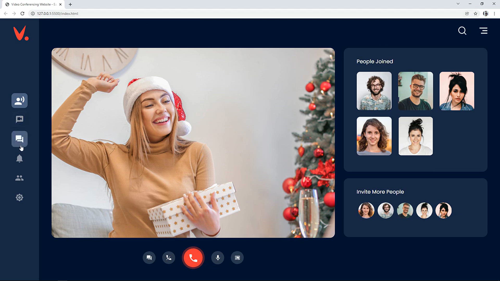 'Video thumbnail for How To Make Video Calling Website UI Design Using HTML And CSS'