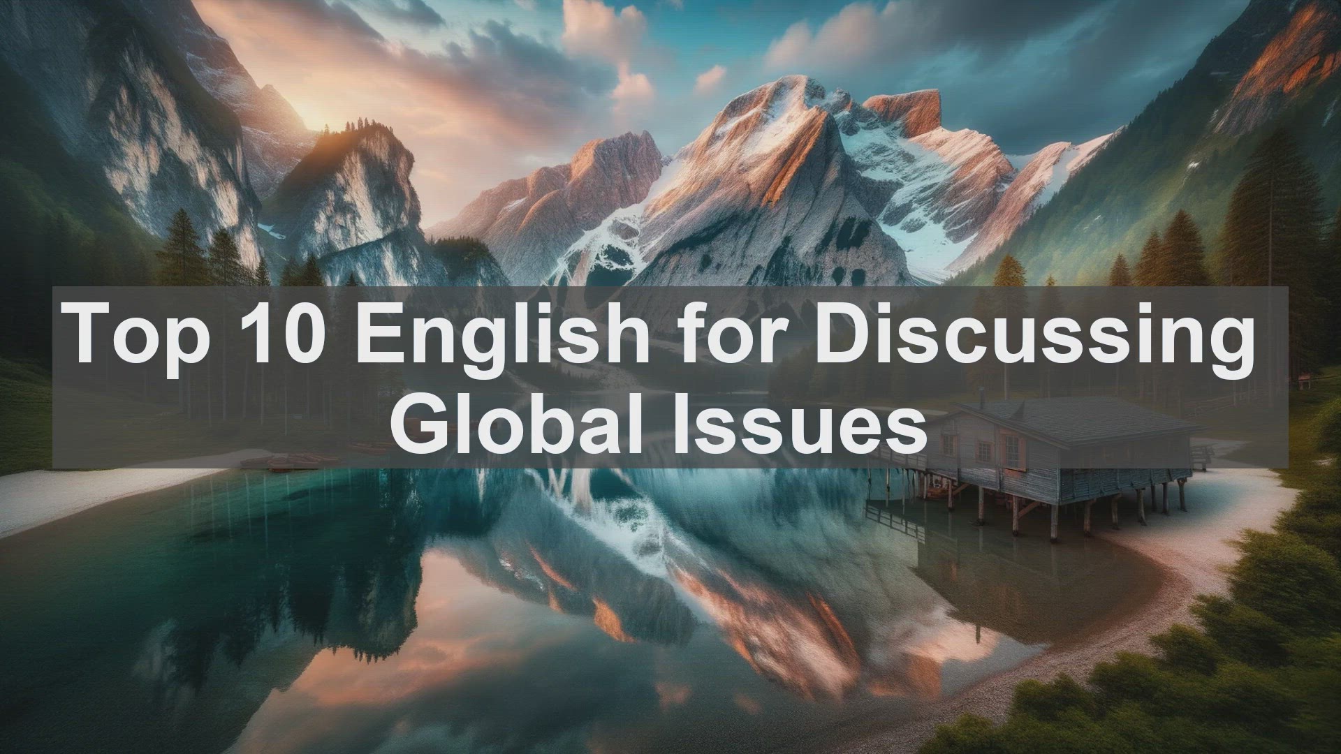 'Video thumbnail for Top 10 English for Discussing Global Issues'