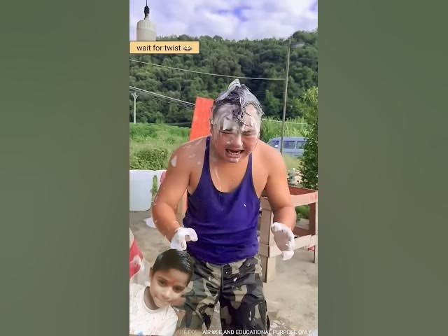 Video thumbnail for गर्मी बहुत ज्यादा है 😂 #funny #comedy #eatingchallenge #woodworking #facts #shortfeed #ytshorts