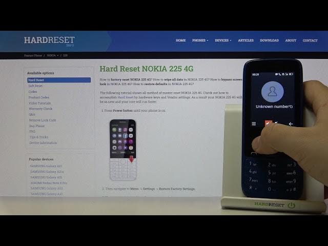 Video thumbnail for How to Check Incoming Call on NOKIA 225 4G - Answer Call