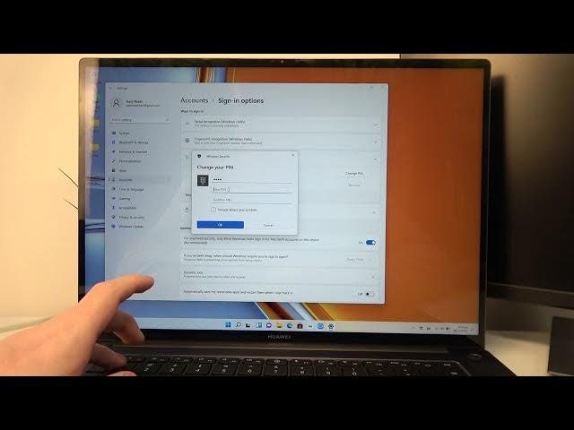 Video thumbnail for HUAWEI MateBook 16s - How To Change Pin Password