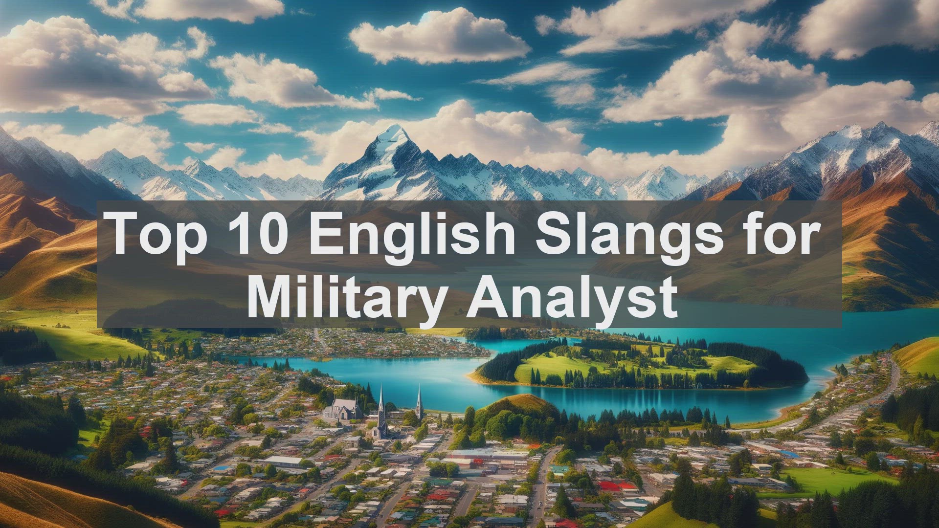 'Video thumbnail for Top 10 English Slangs for Military Analyst'