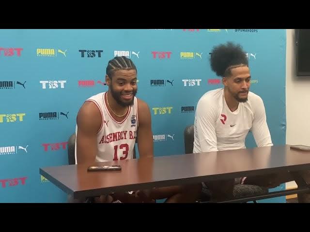 Video thumbnail for Postgame Q&A: Juwan Morgan and Julian Gamble recap Assembly Ball’s win over The Cru