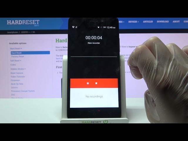 Video thumbnail for How to Record Sounds on Lenovo K6 – Voice Recorder