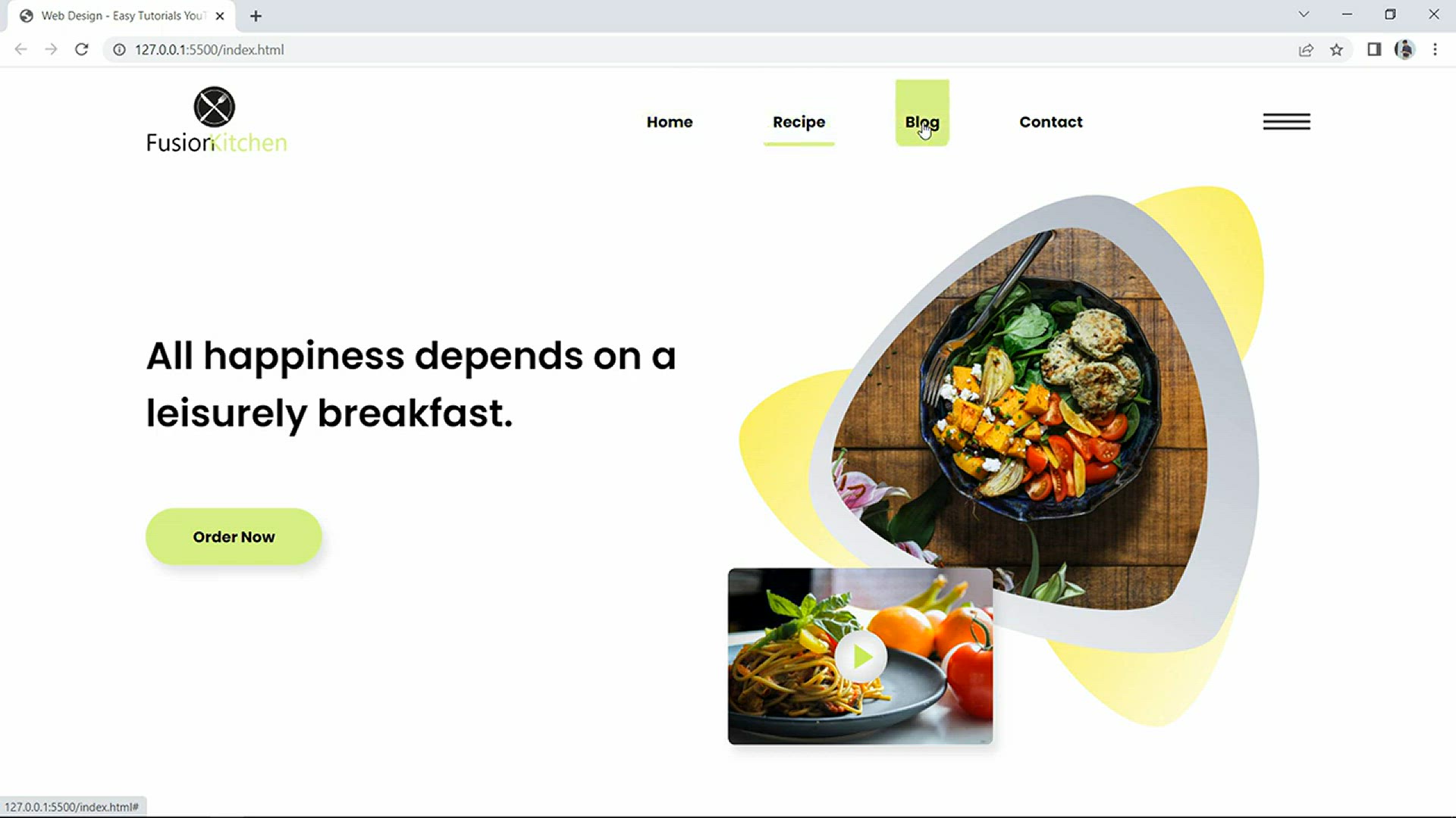 'Video thumbnail for How To Make Website With Animated Hover Effect Using HTML And CSS Step By Step'