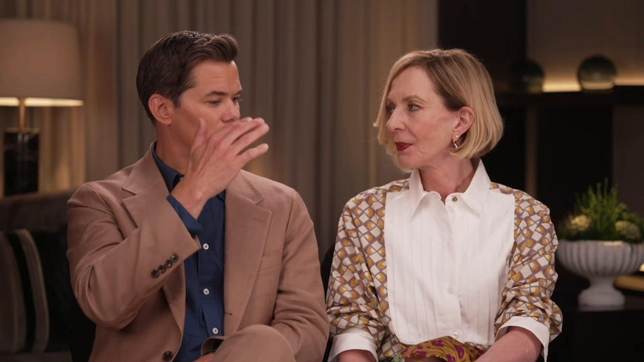 Video thumbnail for Allison Janney And Andrew Rannells Talk 'Miss You, Love You' Movie, Singing On Set, And Broadway