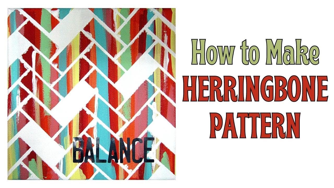 Video thumbnail for How to Make Herringbone Pattern