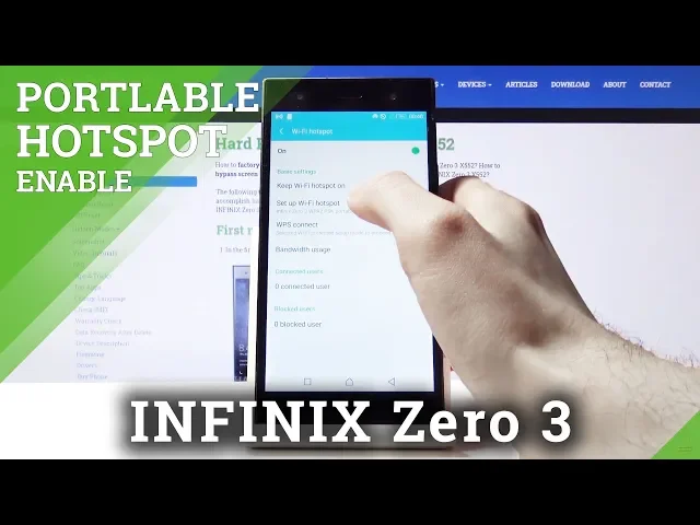 Video thumbnail for How to Enable Portable Hotspot in INFINIX Zero 3 – Create Hotspot
