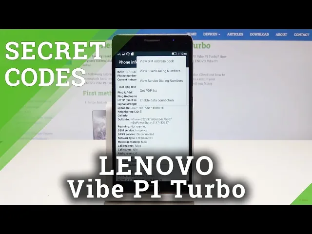 Video thumbnail for LENOVO Vibe P1 Turbo Codes / Hidden Modes / Secret Features