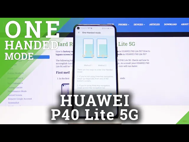 Video thumbnail for Huawei P40 Lite 5G How to Enable One Handed Mode