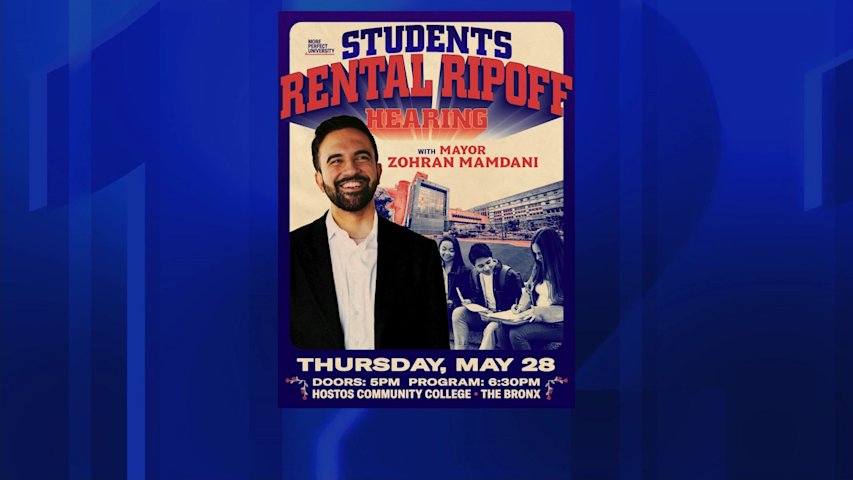 Video thumbnail for Students, young tenants to speak with Mayor Mamdani at housing hearing