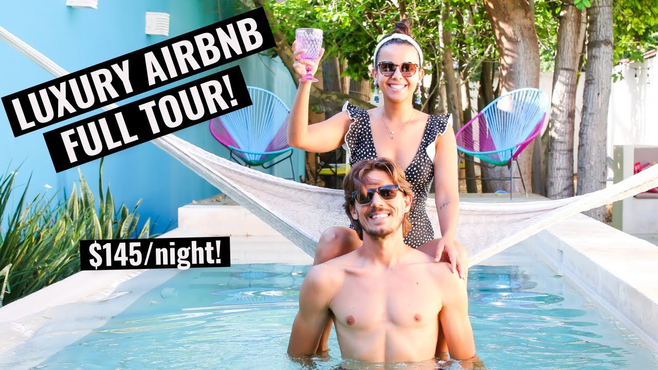 Video thumbnail for INSANE AIRBNB WITH PRIVATE POOL IN MERIDA MEXICO! (and comparing a $35/night Airbnb)